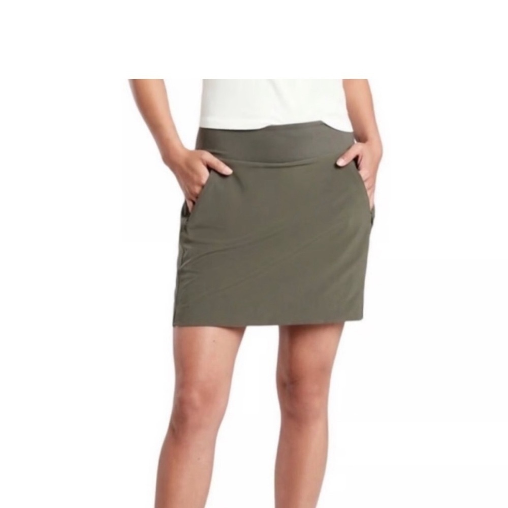 Athleta Soho Skort Size 26 NEW WITH TAGS Olive Green